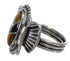 Southwestern Multicolor Inlay Sterling Silver Ring Size 7-1/4 RX100635